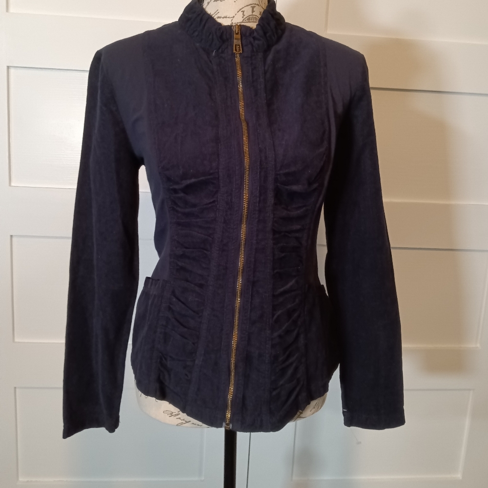 NWT Wearables by XCVI Corded Scrunched Front Jacket